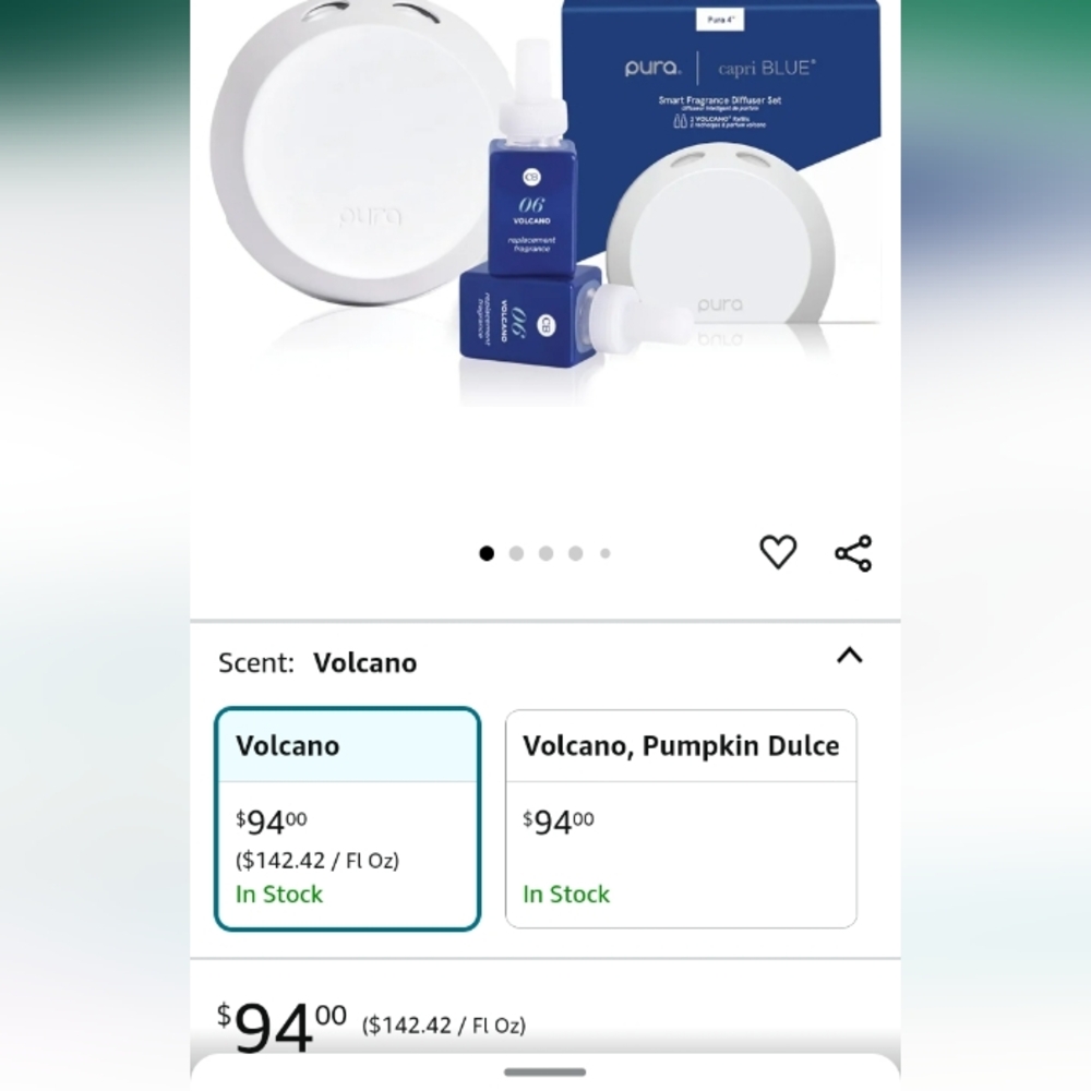 Capri Blue Pura 4 - Smart Fragrance Diffuser Kit -  (Volcano) - Picture 10 of 10